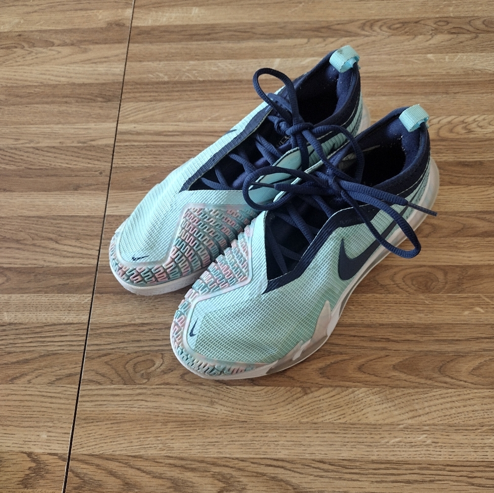 Nike Women's CV0742-402 Teal and Navy Running Shoes